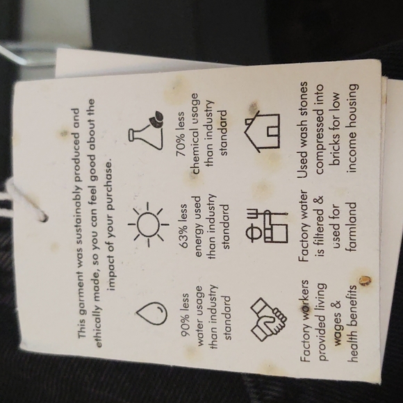 Ética Finn Slim Straight in Obsidian (Black) Size 31 NWT - Picture 5 of 6